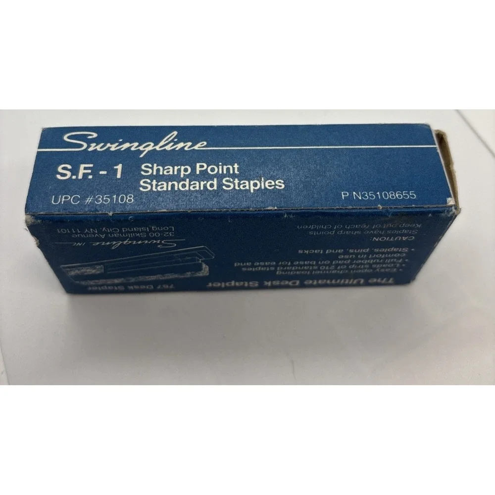 Vintage Swingline S.F.-1 Standard Staples – 5,000 ct Box – Retro Office Supply